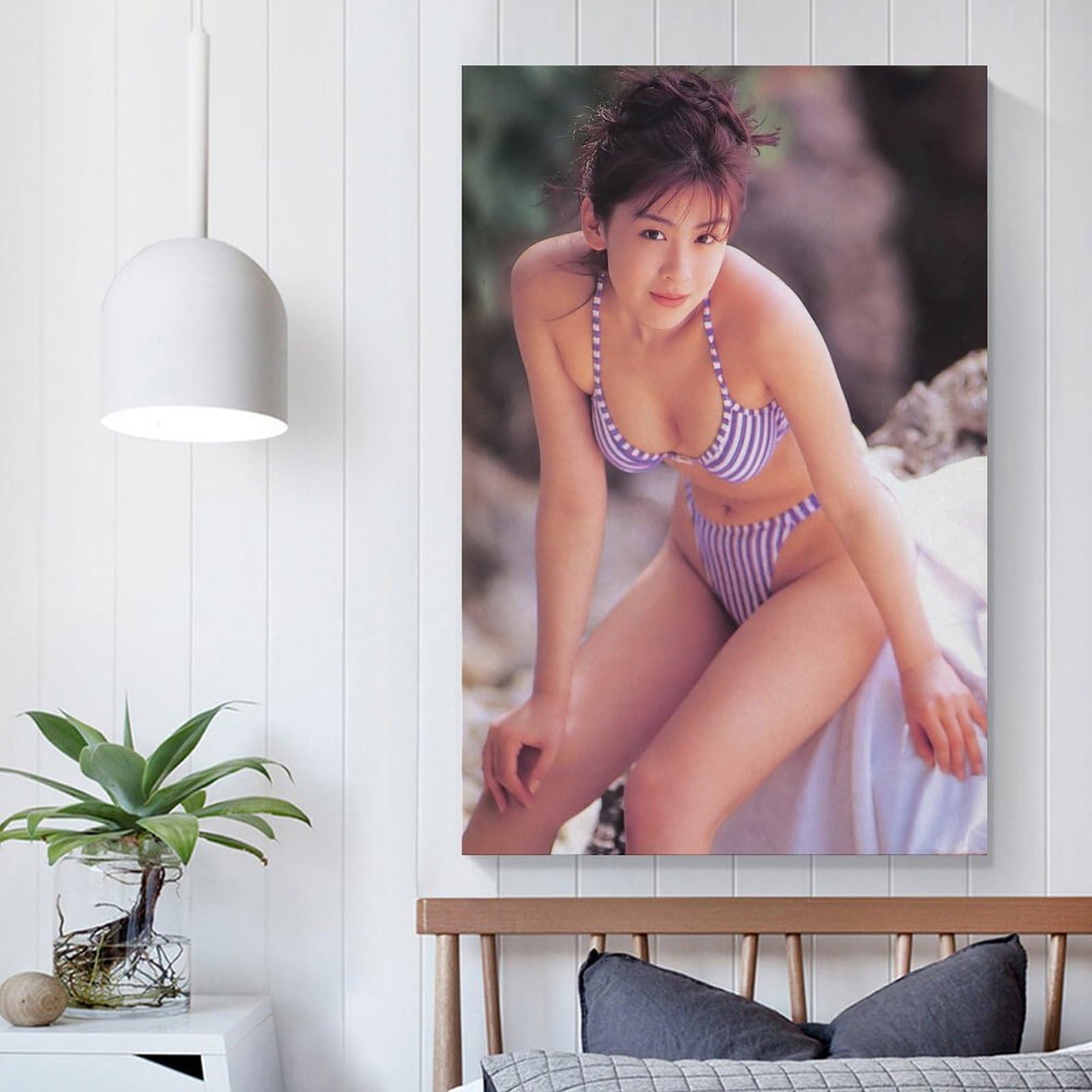 雛形あきこ　アイコラ　画像 Amazon.co.jp: 雛形あきこ 若い頃 女優 水着2 ポスター ホーム装飾 アートパネル プリント キャンバス 壁アート 現代壁掛け 絵画  版画 芸術作品 インテリア24x36inch(60x90cm) : ホーム＆キッチン