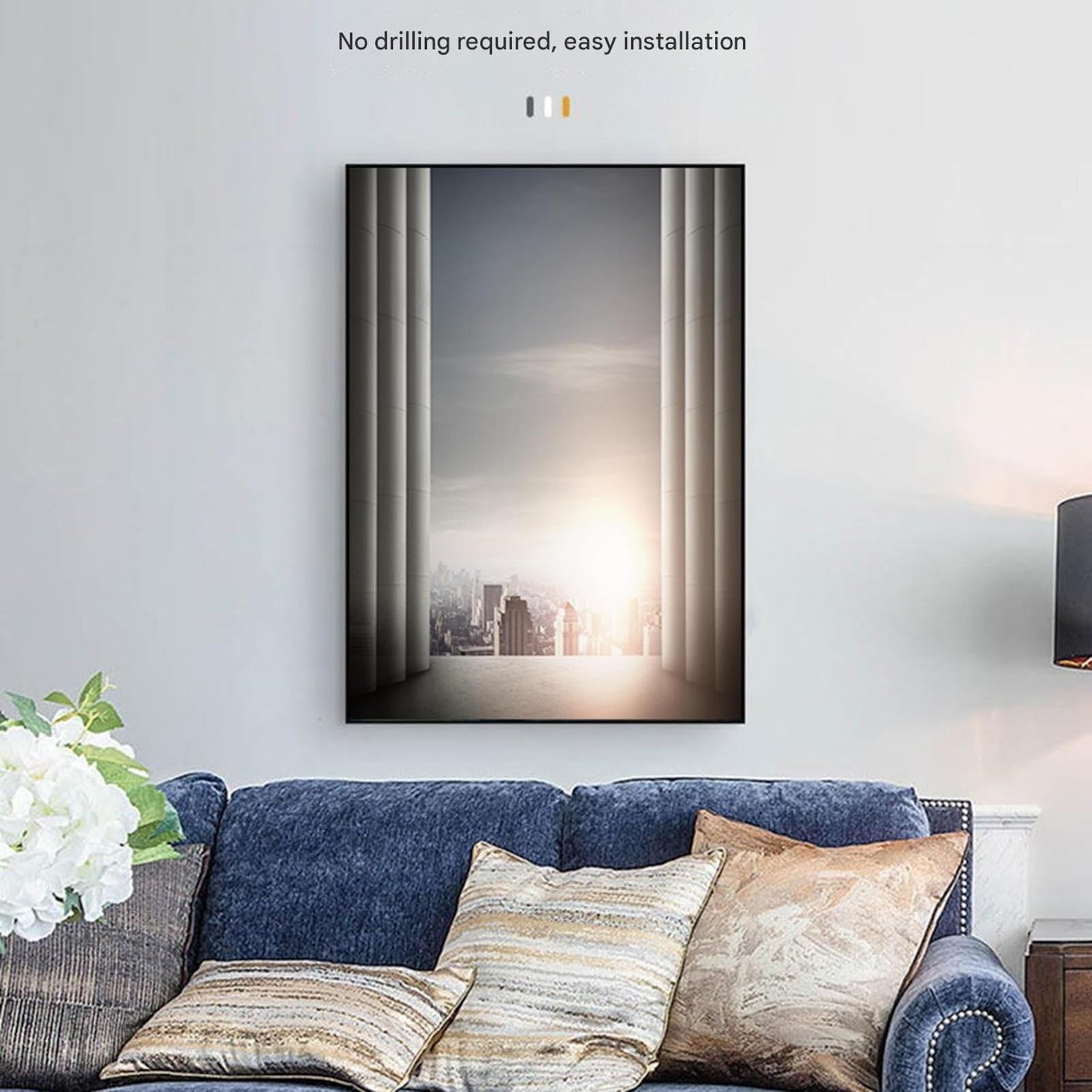 Copertura per scatola del contatore elettrico, pittura decorativa per sale conferenze, corridoi di appartamenti, camere d'albergo, design durevole per estetica e mimetica