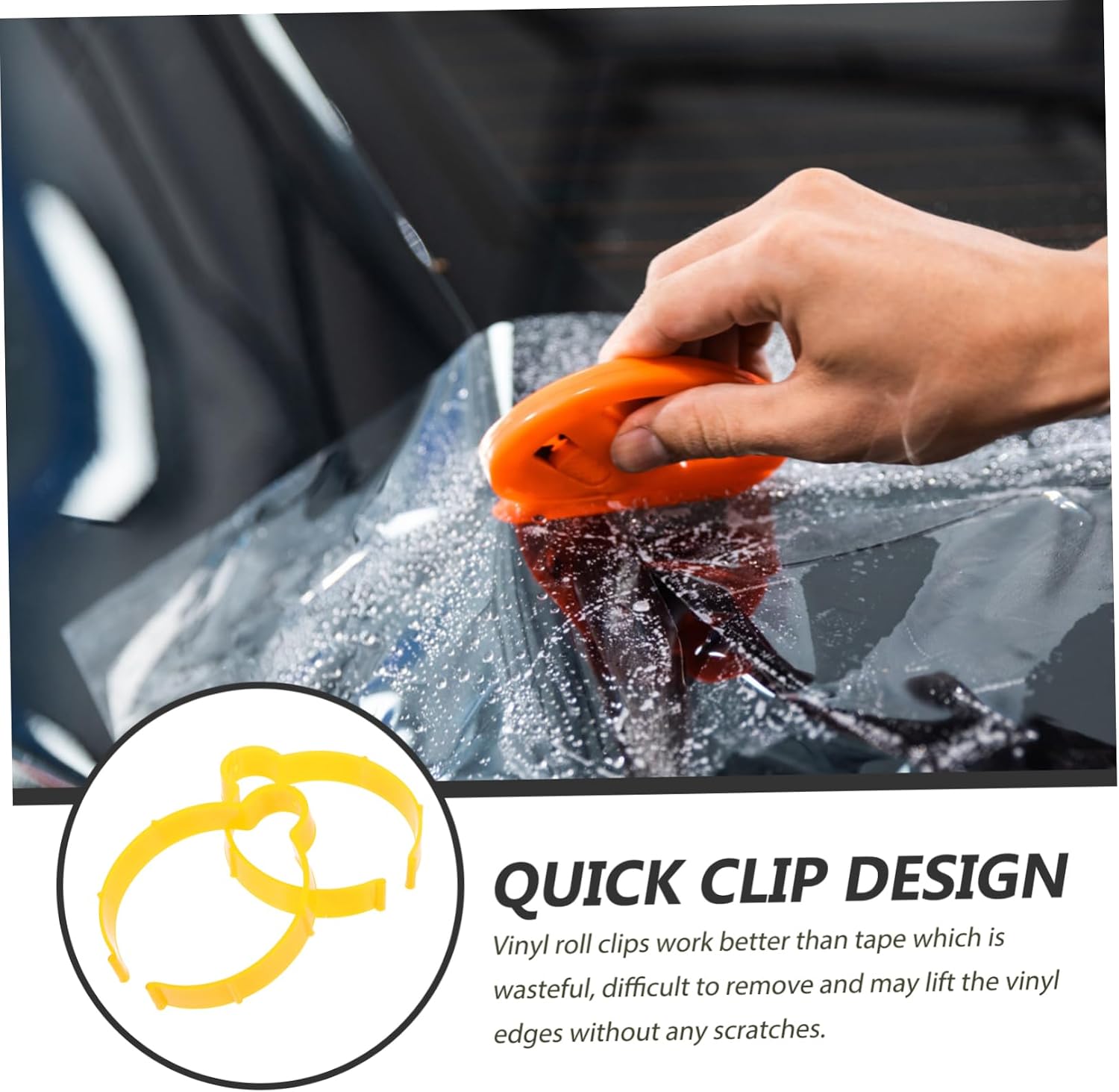 Gatuida 20pcs Film Vinyl Wrap Clips Car Vinyl Fixing Holders for Securely Gripping and Organizing Film Rolls Lightweight and Reliable Tint Clamp Tools