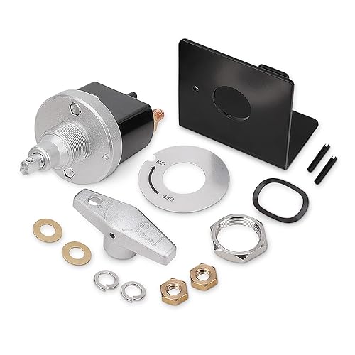 Miniatura 7 de Interruptor de corte de batería de alta corriente de 500 A de 12 V-36 V con placa de bloqueo, reemplazo 20247, interruptor de desconexión de batería