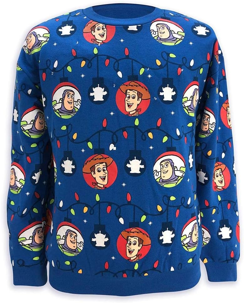 Disney Pixar Toy Story Light-Up Holiday Sweater for Adults