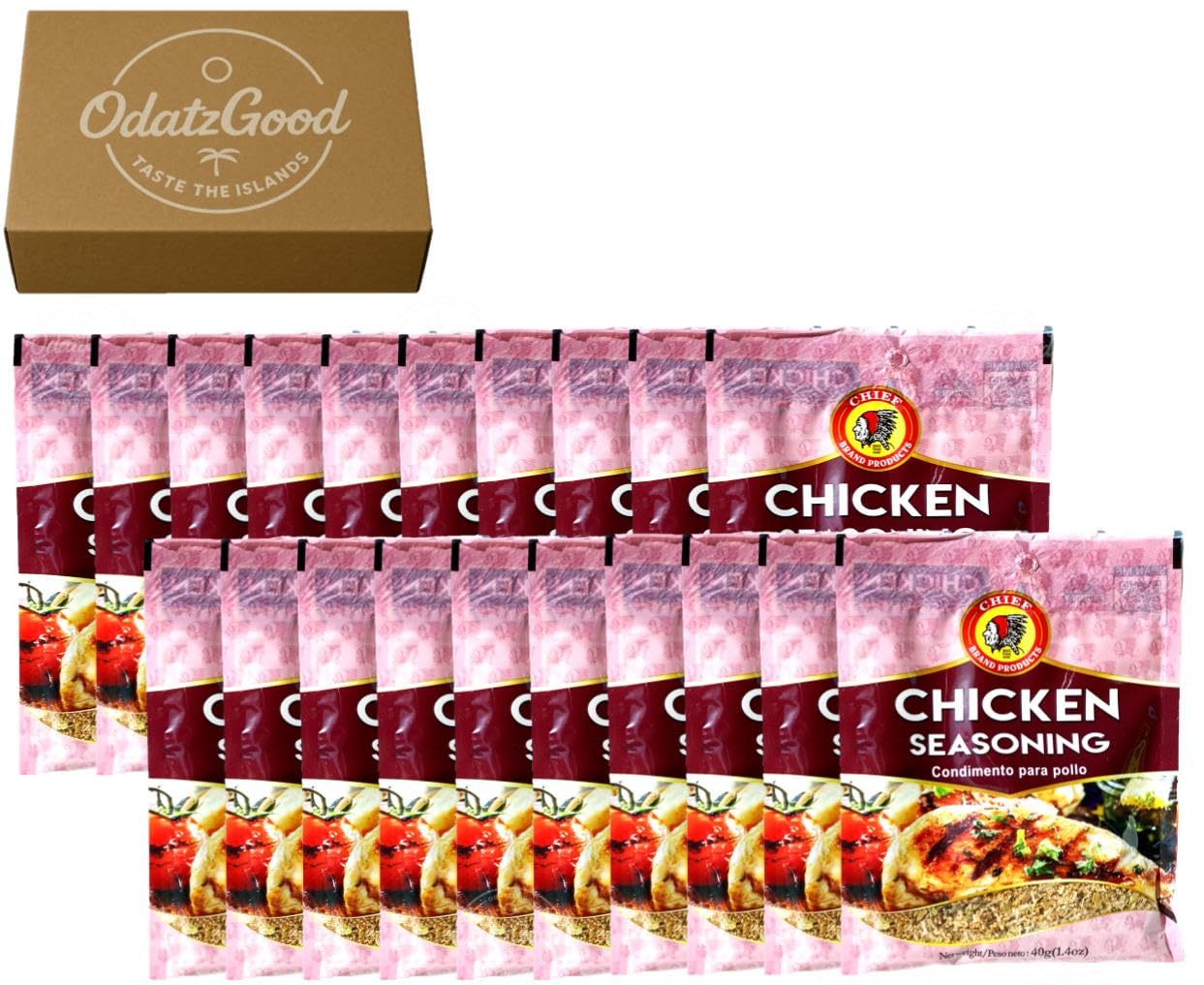 Chief Chow Mein, Cook Up & Fried Rice Seasoning 1.4oz (40g) 6-Pack – Product of Trinidad & Tobago – Curated & Packaged by ODatzGood