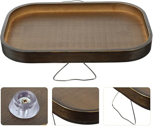 Miniatura 5 de UPKOCH Sofás Sofá Cama para Modernos Baratos Mesa auxiliar Sofás Cama de Bambú Brazo Bandeja Sofá Reposabrazos Clip en Bandeja Sofá Reposabrazos