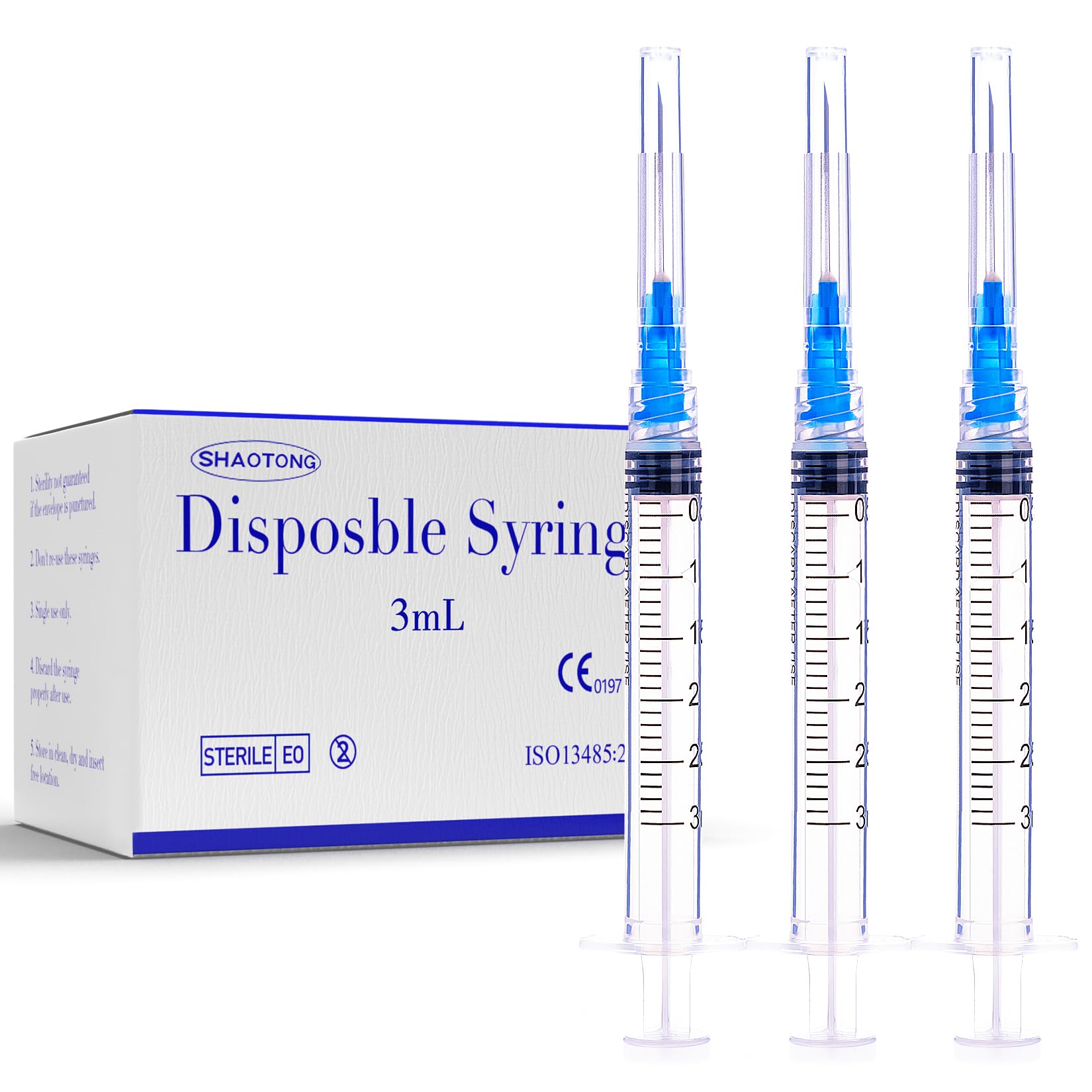1ml Syringe 30G 1/2" 13mm Needle Lab Disposable Sample Syringes, 100 Pack — Amazon image 19