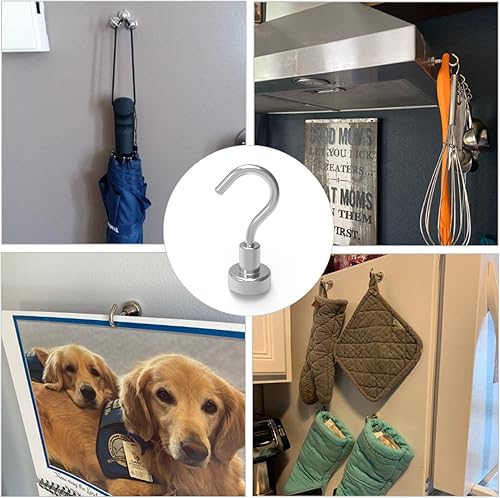 Miniatura 7 de Ganchos magnéticos para refrigerador, accesorios de crucero, súper imanes de 10 libras con neodimio de tierras raras para colgar, soporte de puerta,