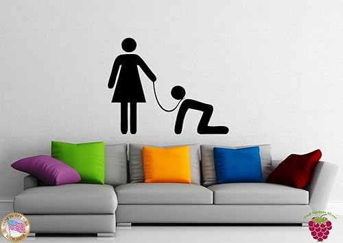 Pegatinas de pared Vinilo Calcomanía Funny Man`s Submission Simbol z1021