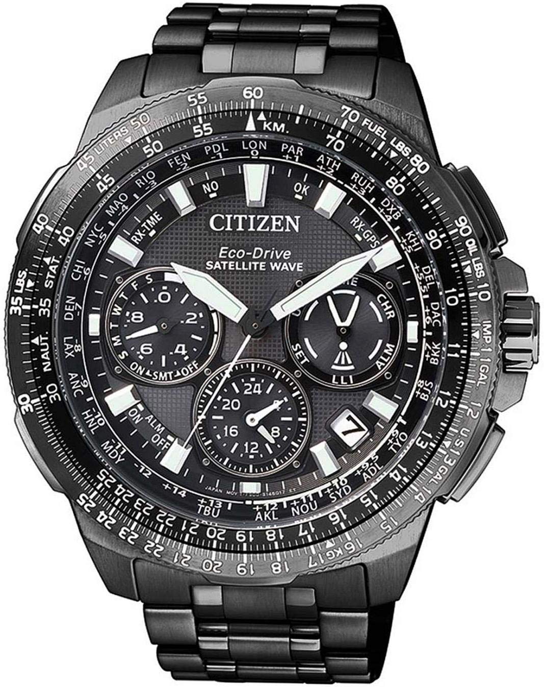 Citizen CC9025-51E Męski zegarek na rękę, Czarny (Black), bransoletka