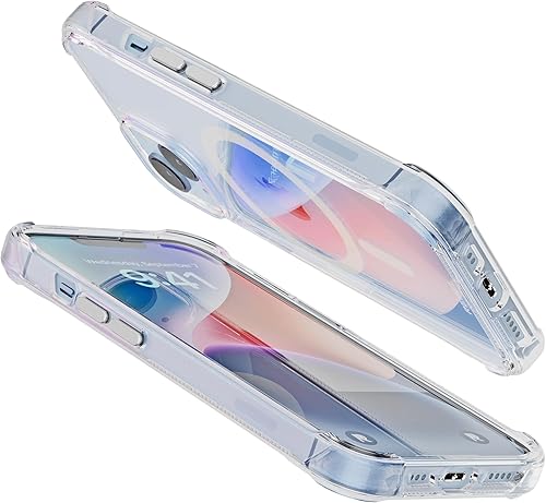 Miniatura 5 de REBEL Funda transparente para iPhone 14 Crystal Series Gen-4 Fuerte compatible con MagSafe, antiarañazos, no amarillea, protección a prueba de