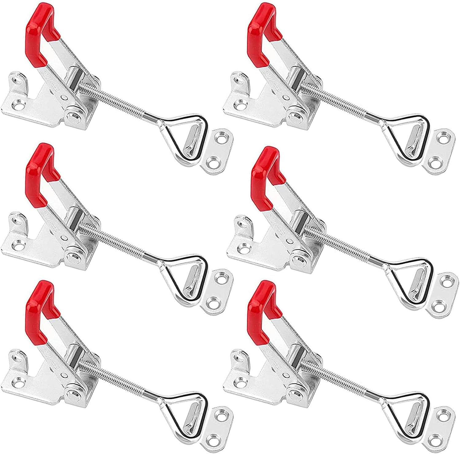 ZOENHOU 6 Pack 4002 Adjustable Toggle Latch Clamp, 550 Lbs Heavy Duty Horizontal Quick Release Pull Latch Clamp for Cabinet Box Trunk Case