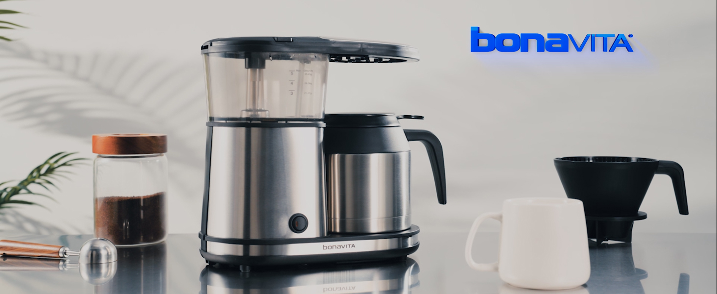 Amazon.com: Bonavita 5 Cup Drip Coffee Maker Machine, One-Touch