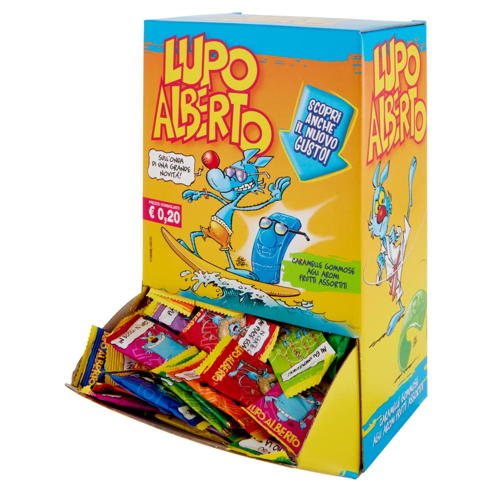 Caramelle Gommose agli Aromi Frutti Assortiti Lupo Alberto 200 x 11,5 g
