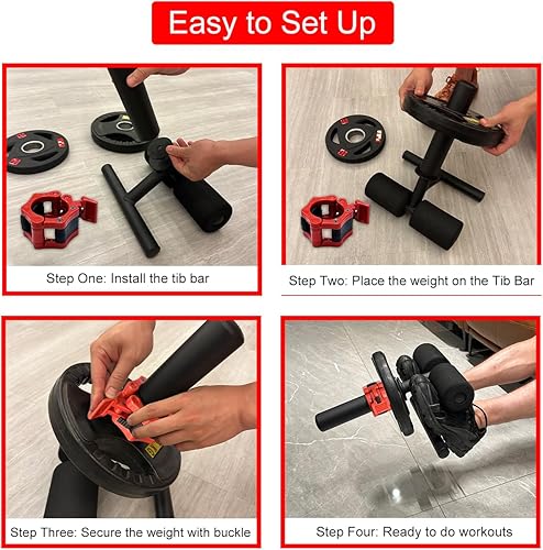 Miniatura 6 de Tib Bar by SEWD  Tibialis Trainer for Calf and Shin Strength Training  Tibialis Anterior Training Equipment Fits 2" Weight Plates