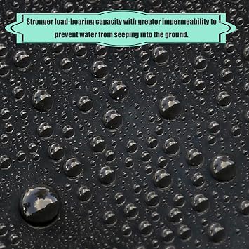 Garden Pool Membrane, High Density Polyethylene Fish Pond Liner Durable Flexible HDPE Fish Pond Preformed Liners for Lasting Protection Flexible Landscaping(Size:7 * 7m,Color:20S)