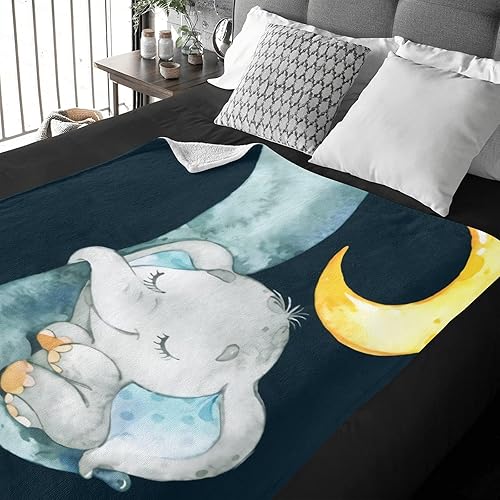 Miniatura 246 de Manta de bebé personalizada con nombre, mantas de bebé de elefante personalizadas para niñas, regalos de bebé, productos para bebés, mantas súper