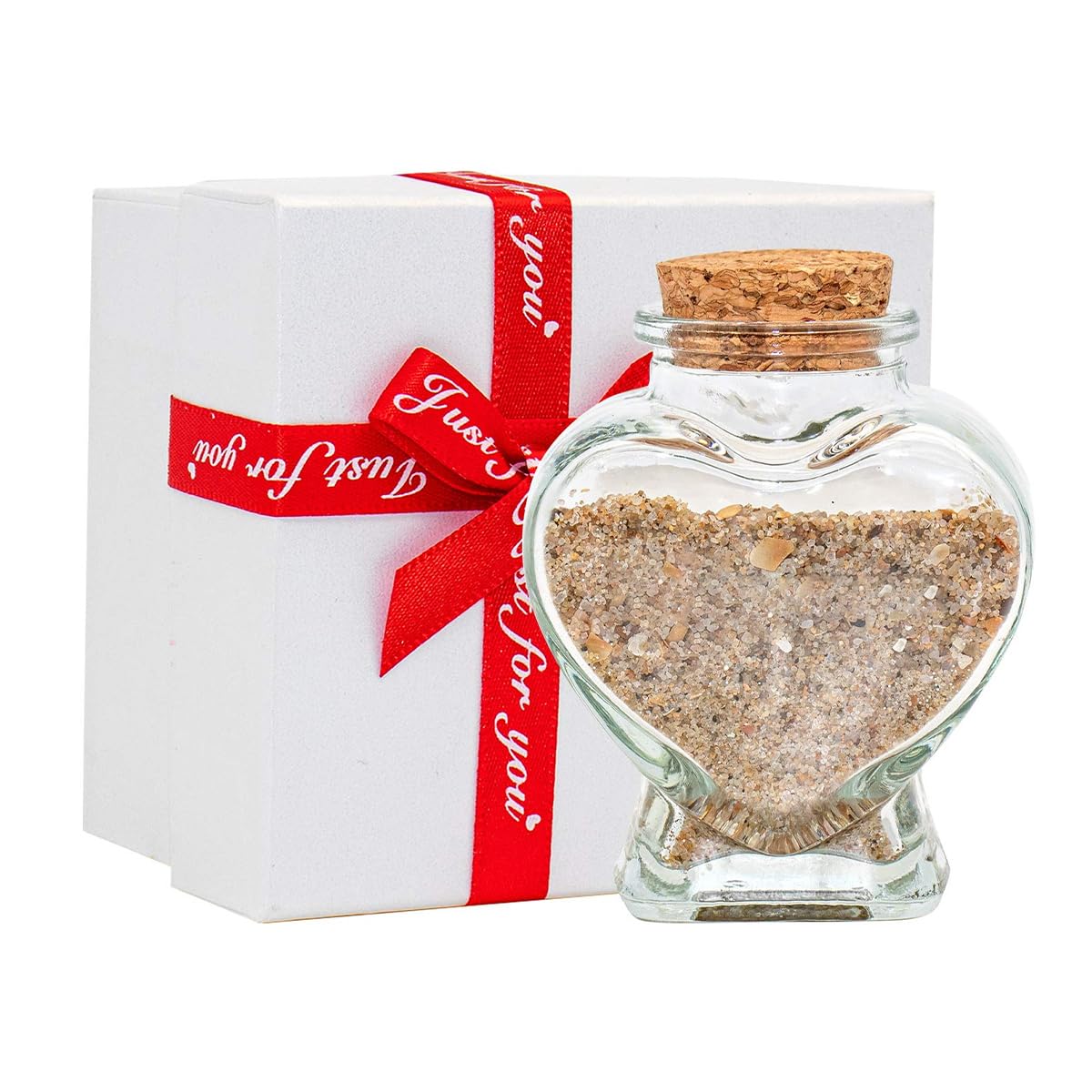 Tarro De Recuerdo De Luna De Miel con Forma De Corazón, Escrito a Mano, con Caja De Regalo: Un Regalo De Bodas para Recién Casados.