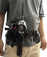 Vista 4 de Soporte para cinturón de caña de pescar, soporte para cinturón de pesca, soporte de caña de pescar, cinturón ajustable para pesca, Negro -, Moderno