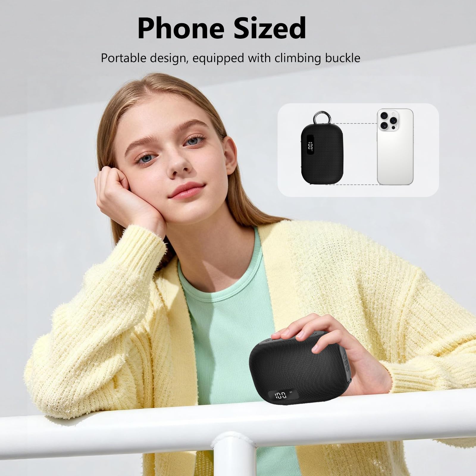 Cassa Bluetooth Portatile 15W, Altoparlante Bluetooth 5.4 Wireless,TF Card | Cassa Bluetooth Potente con Suono Stereo, Impermeabile IPX7, Funzione Radio, Speaker Bluetooth da Esterno Feste, Nero