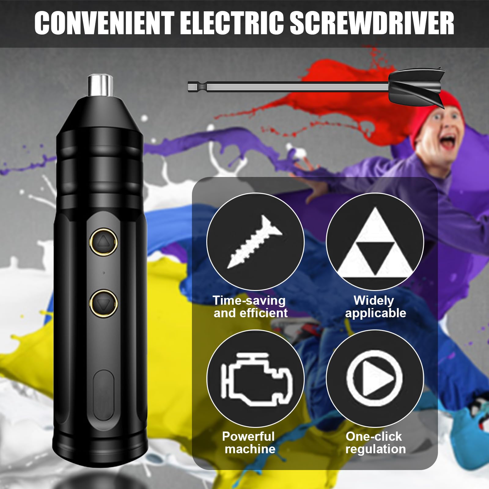 HOMURY Mezclador de resina epoxi, batería accionada por pulverizador, mezclador de resina recargable USB, mezclador eléctrico de mano con 4 palas de agitación reutilizables para resina, mezcla de