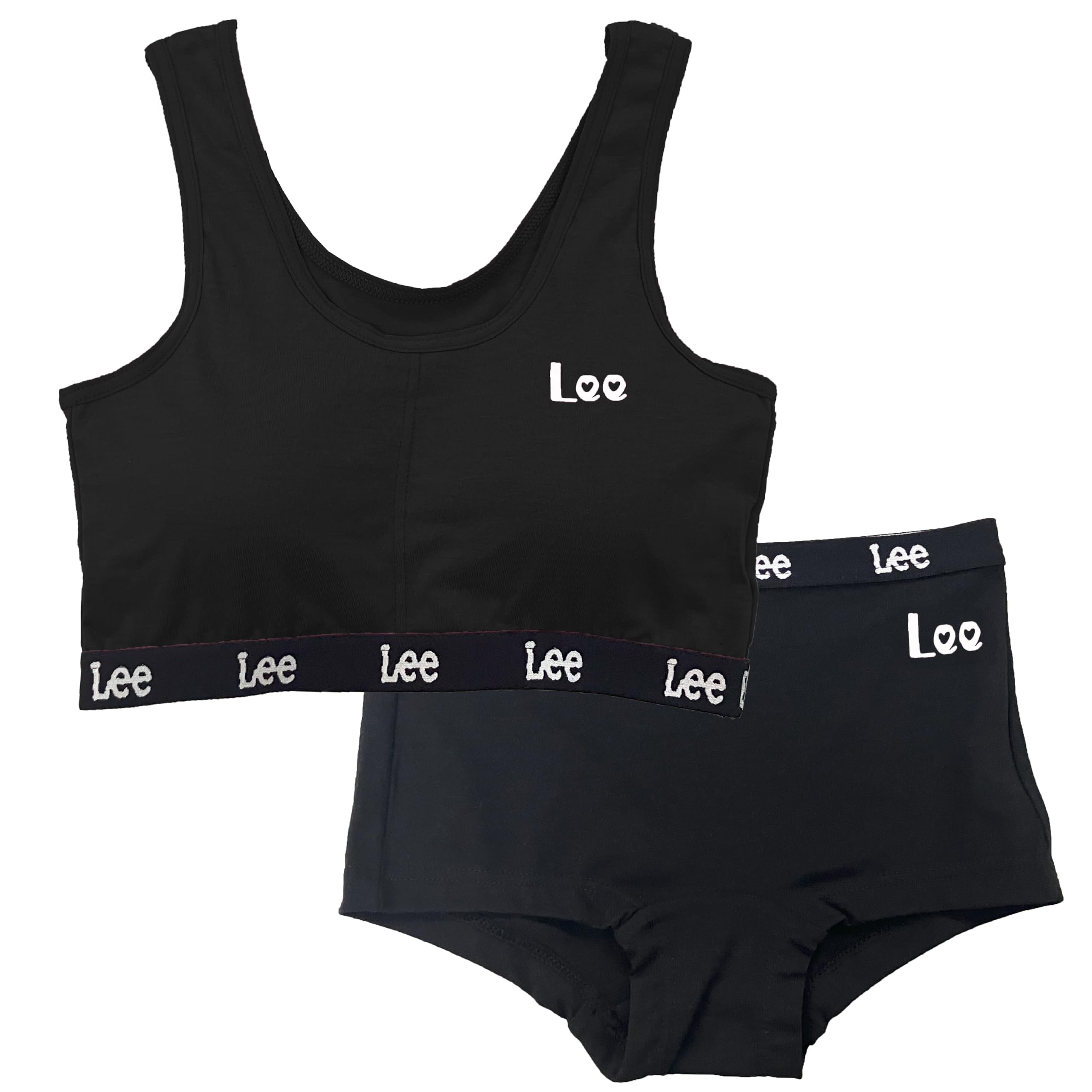 Lee(リー) インナーセット無地ハーフトップ+ショーツSETガールズ