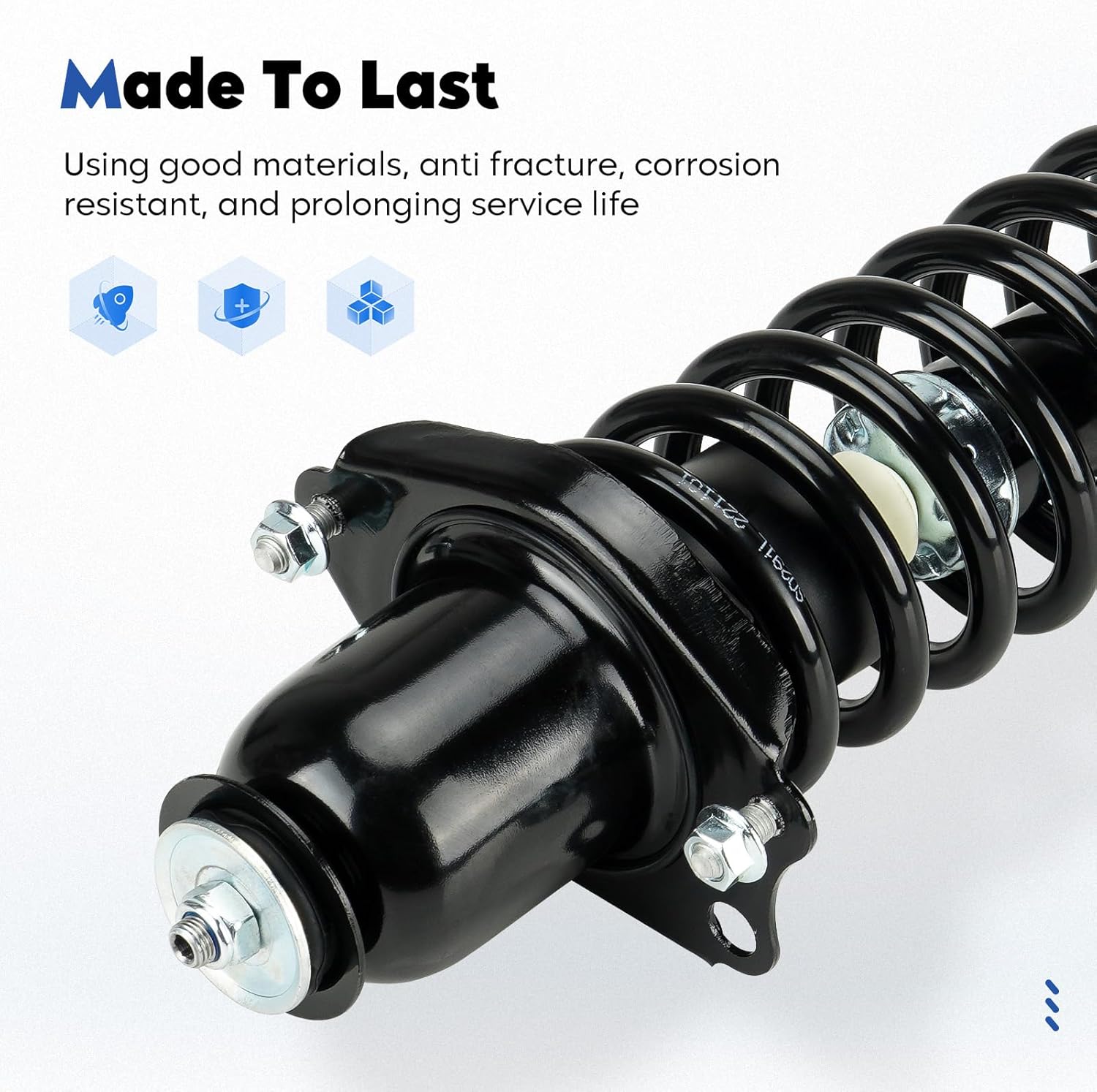 Rear Shock Absorber w/Coil Spring Complete Struts Assembly Fit for 2003-2008 Toyota Corolla FWD (Excludes XRS SubModels), for Toyota Matrix/Pontiac Vibe FWD 03-08, Replace for 171373L 171373R