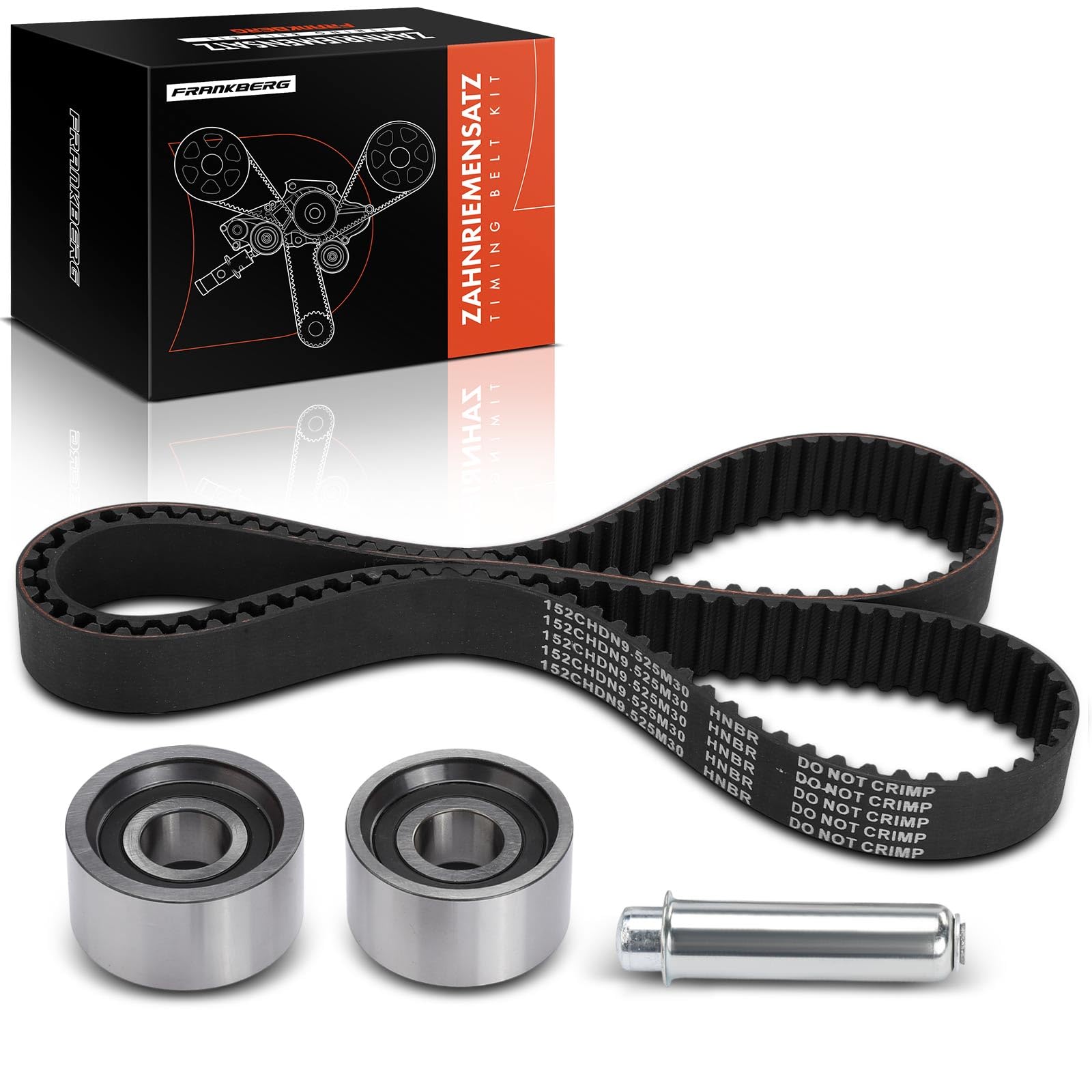 Frankberg Kit cinghia di distribuzione set cinghia di distribuzione | Compatibile con: Arena Kasten A97, Ducato Panorama 290, Boxer pianale/telaio 244, Ducato Bus 230, Scatola mascotte