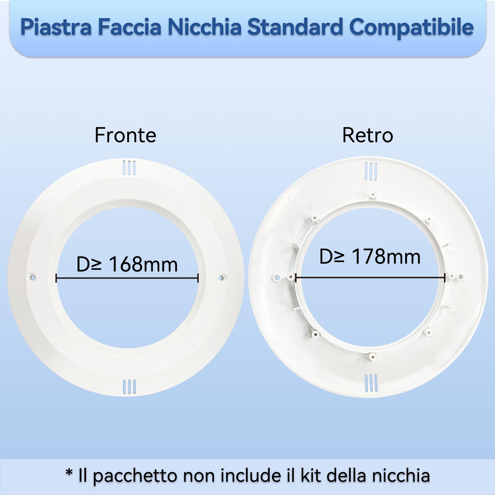 LyLmLe Luce Piscina LED Riempito di Resina, 35W PAR56 Lampada LED Sincronizzato Multicolore RGB Illuminazione, 140° angolo del fascio, IP68 Impermeabile, 12V AC(Non includere controller)
