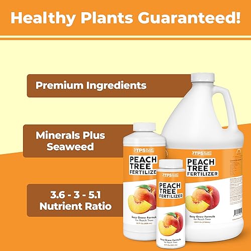 Miniatura 2 de Fertilizante de durazno para todos los árboles frutales de melocotón, nectarina y hueso, alimento líquido para plantas, 32 onzas (1 cuarto de galón)