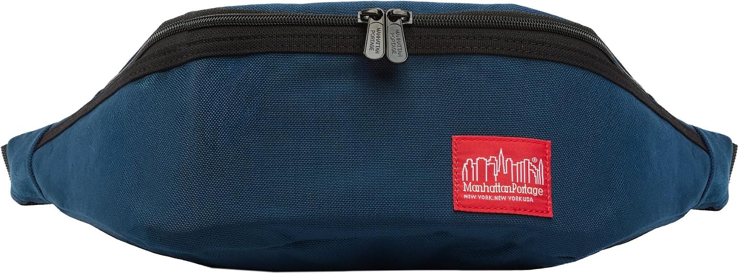 Manhattan Portage Brooklyn Bridge Waist Bag (NVY, men, women, water resistant, cross body, waist, buckle closure, 1000D)