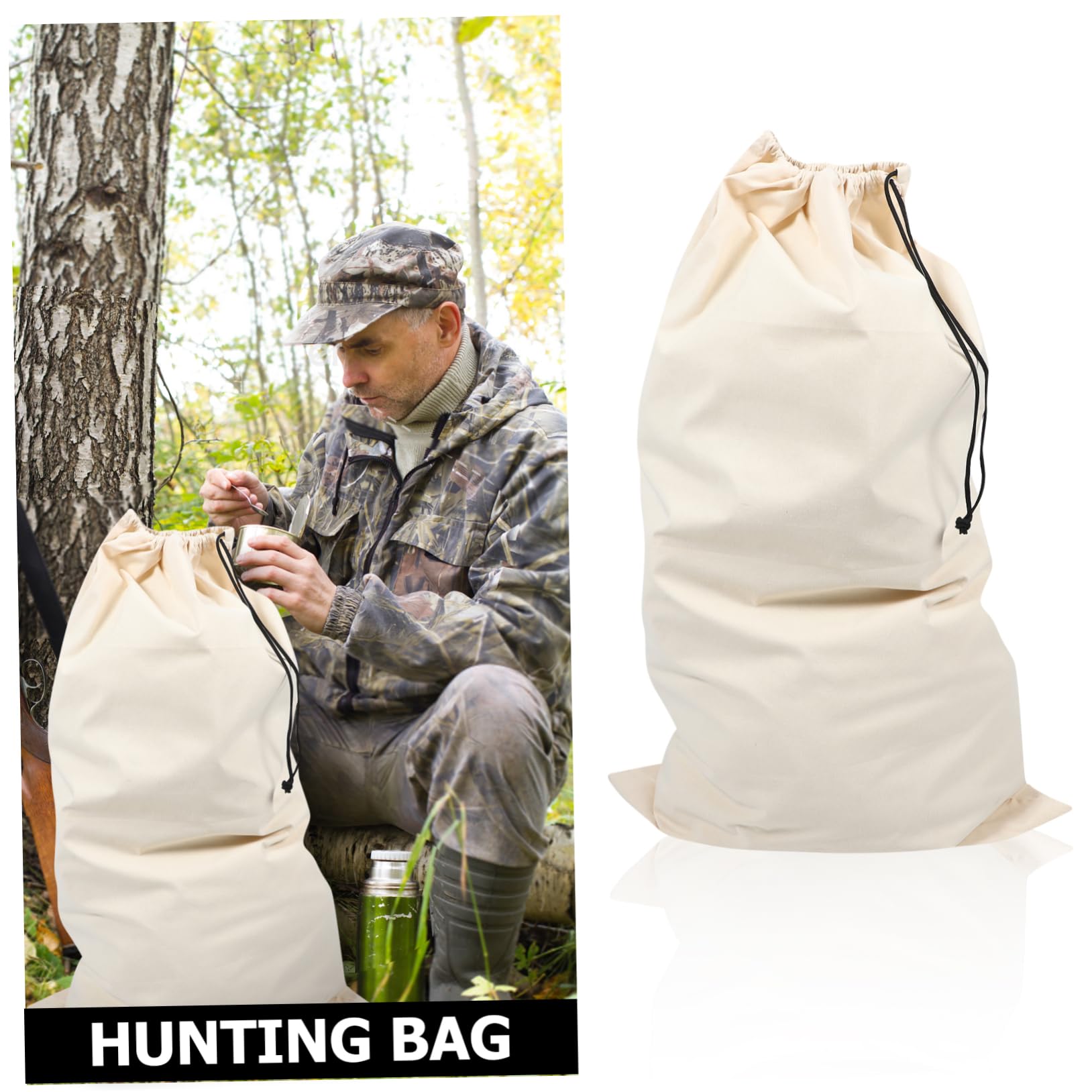 HONMEET Camping Drawstring Bag Lightweight Portable Clothes Organizer Drawstring Closure for Travel Large Capacity for Outdoor Activities and Seasonal Storage