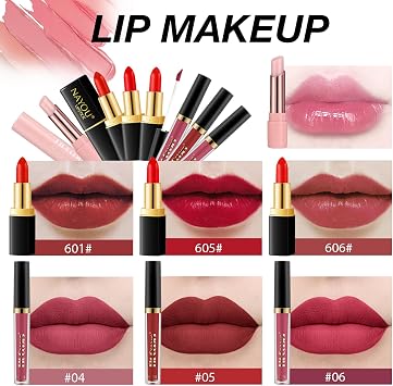 Proamate All in one Makeup Set, Cosmetic Make Up Starter Kit With Storage Bag Portable Travel Make Up Palette Eyeshadow Foundation Lip Gloss Makeup Gift Set for Teenage & Adults(Kit A001)