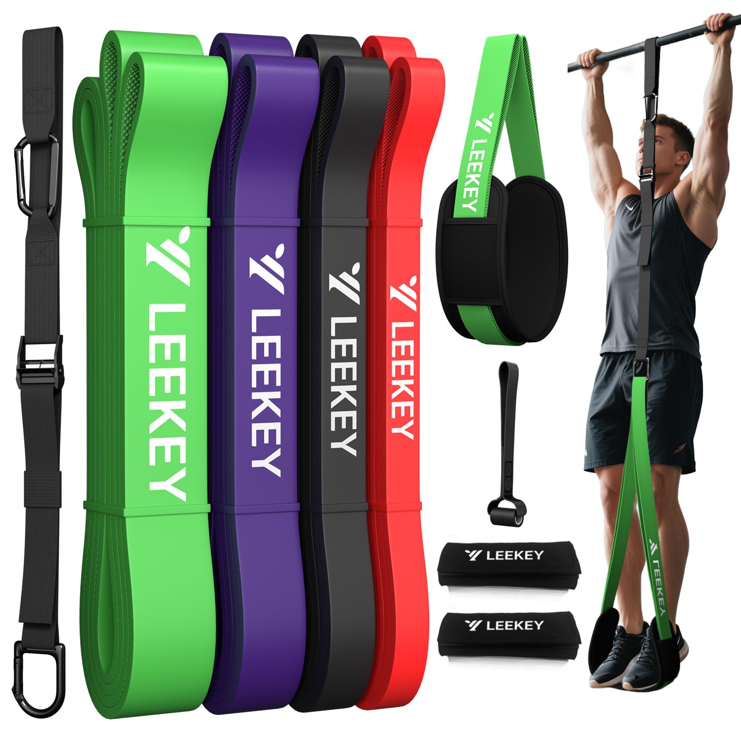 Photo 1 of LEEKEY Resistance Bands Set for Pull-Up Assist
