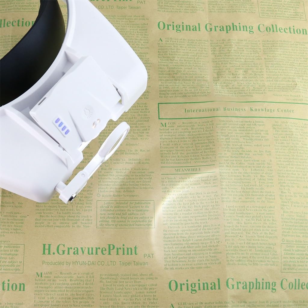 Mounted Magnifying Glass with Five Sets of Multiple Lenses and Touch Switch Magnifying Glass