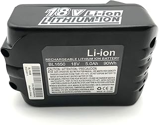 BL1850 5.0Ah 18 Volt Battery Replacement for Makita 18V Battery with LED Indicator BL1815 BL1830 BL1850B BL1860 LXT-400 Cordless Power Tools Batteries