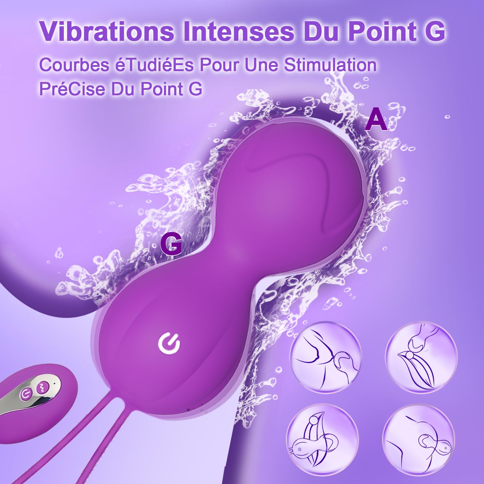 Sex Toýs Femme Couple Clitoridien Oeuf Vibrant Femme à Distance Gode Vibro-Masseur Va et Vient Vibromasseurs Feminin à Distance Vibro Clitoridiennes 10 Modes Sex Toys Jeux Sexuelle Adulte Couple