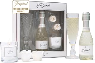 Freixenet Prosecco Gift Set, Pamper Wine Gift Set - New Mum Luxury Candle, Bath Bombs, Mini Prosecco DOC 20cl, Champagne Flute - Prosecco Gift for Women, Mothers Day, Birthday Alcohol Gift for Her