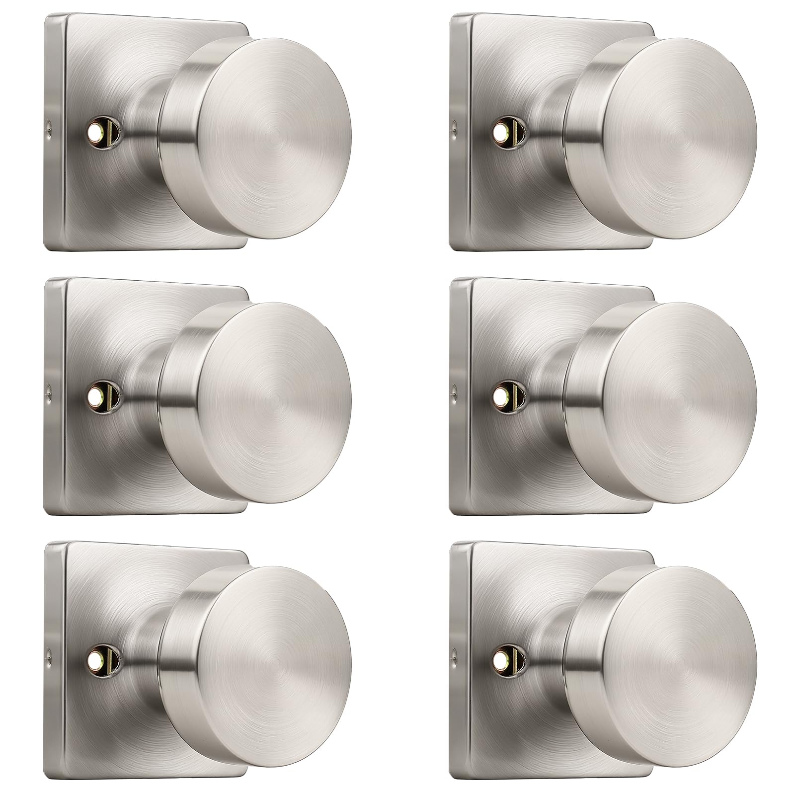 Keyless Door Knobs - Matte Black Privacy Handles -14