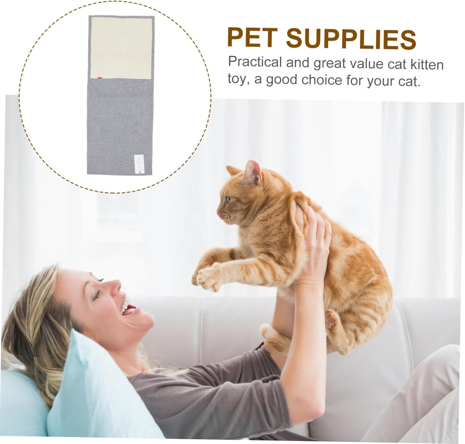 Cat Claw Cover Scratching Protective Mat for Sofa Armrests Light Grey Cover Pet Scratch Protector for Home and Office Furniture