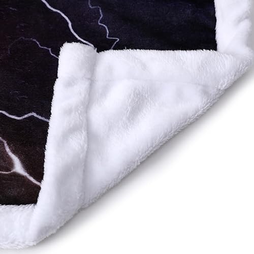 Miniatura 5 de Manta de baloncesto deportiva con llama roja, para adolescentes, para fanáticos del baloncesto, manta suave y acogedora de 50 x 60 pulgadas, para