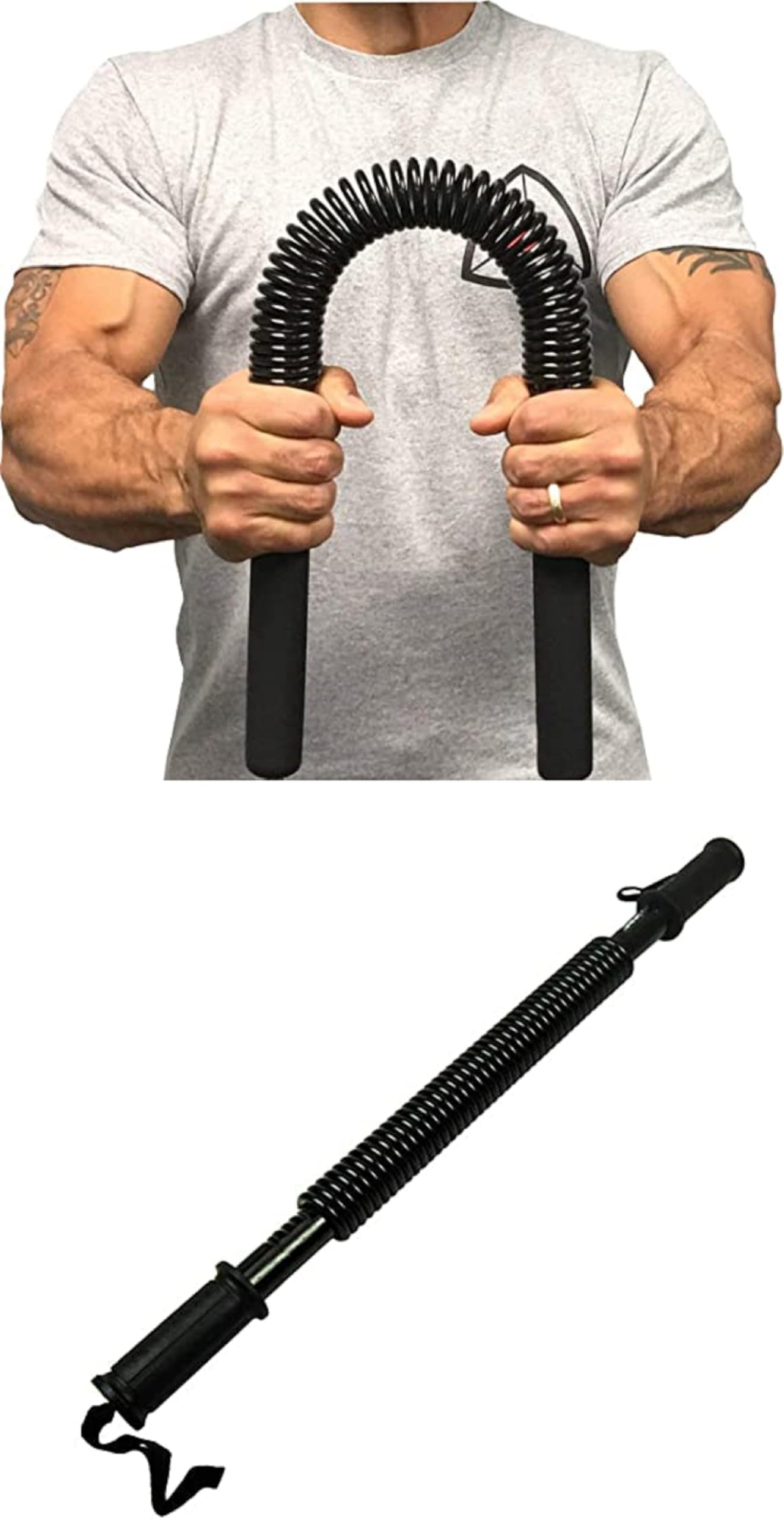 Power Twister Bar |20kg- Upper Body Exercise for Chest, Shoulder, Forearm, Bicep and Arm Strengthener | arm Exercise Equipment | arm Strength Equipment | Hand Gripper XZY-428-picture-29
