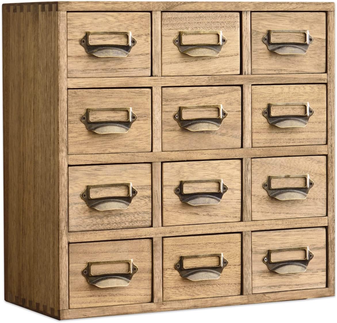 Traditional Card Catalog Solid Wood Small Chinese Medicine Small Curio