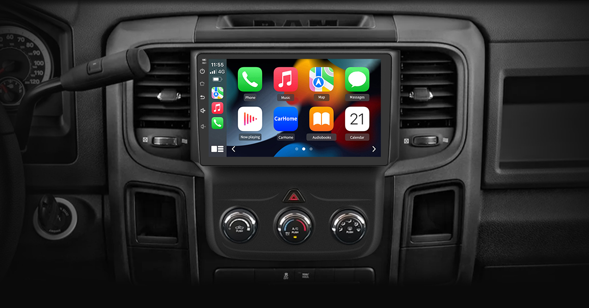 Car Stereo Radio For 2013-2018 Dodge Ram 1500 2500 3500 Android 13 Carplay Navi