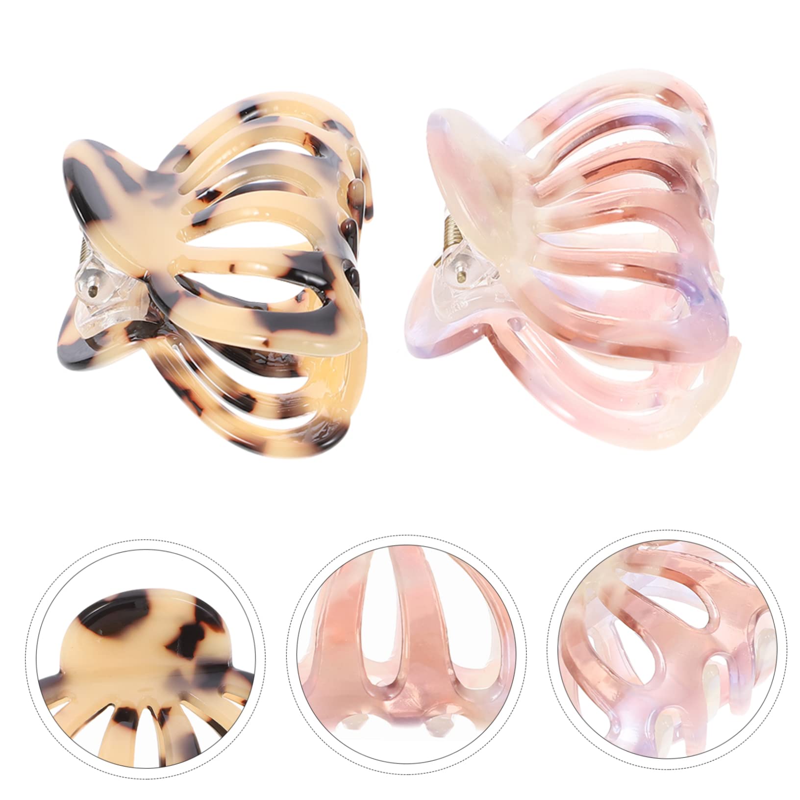 MAGICLULU 10 Piezas Pinza para el cabello pinzas para el pelo de la mandíbula pinzas de garra para el cabello hair clips horquillas moño tiara pinzas de cabello abrazadera de garra de mujer
