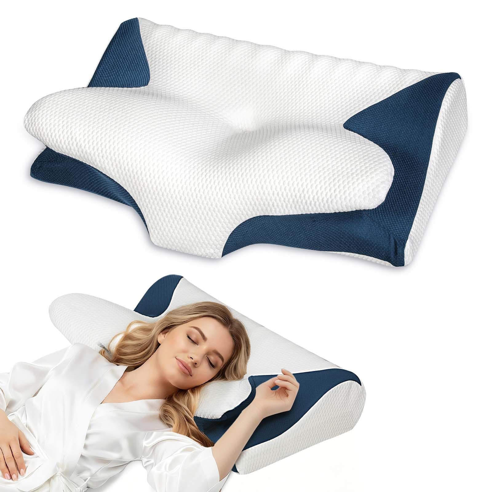 Lavio Cervical Neck Pillow Memory Foam Pillows Neck Shoulder Arm