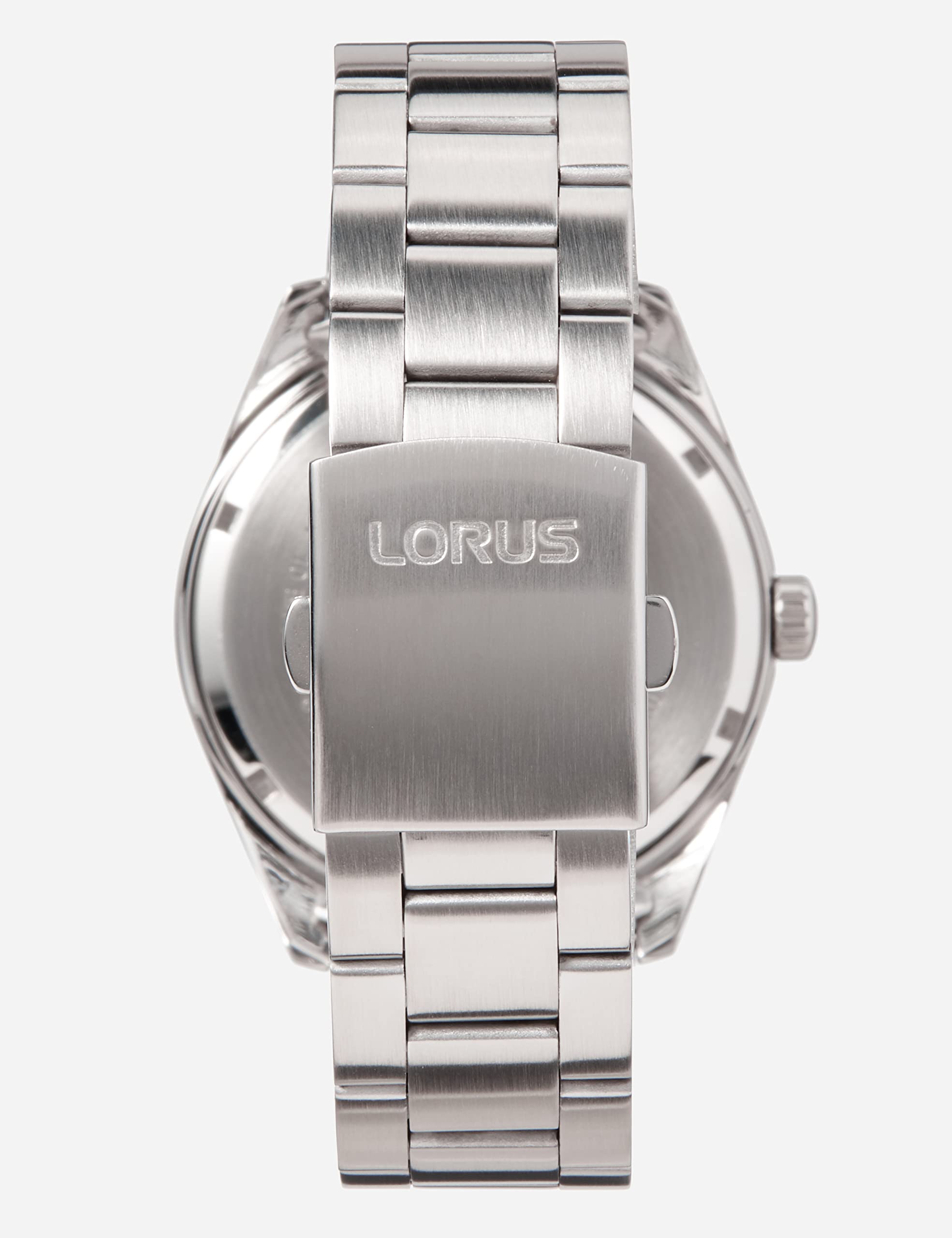 Lorus RH349AX10, Męski analogowy zegarek kwarcowy z metalową bransoletką, Niebieski