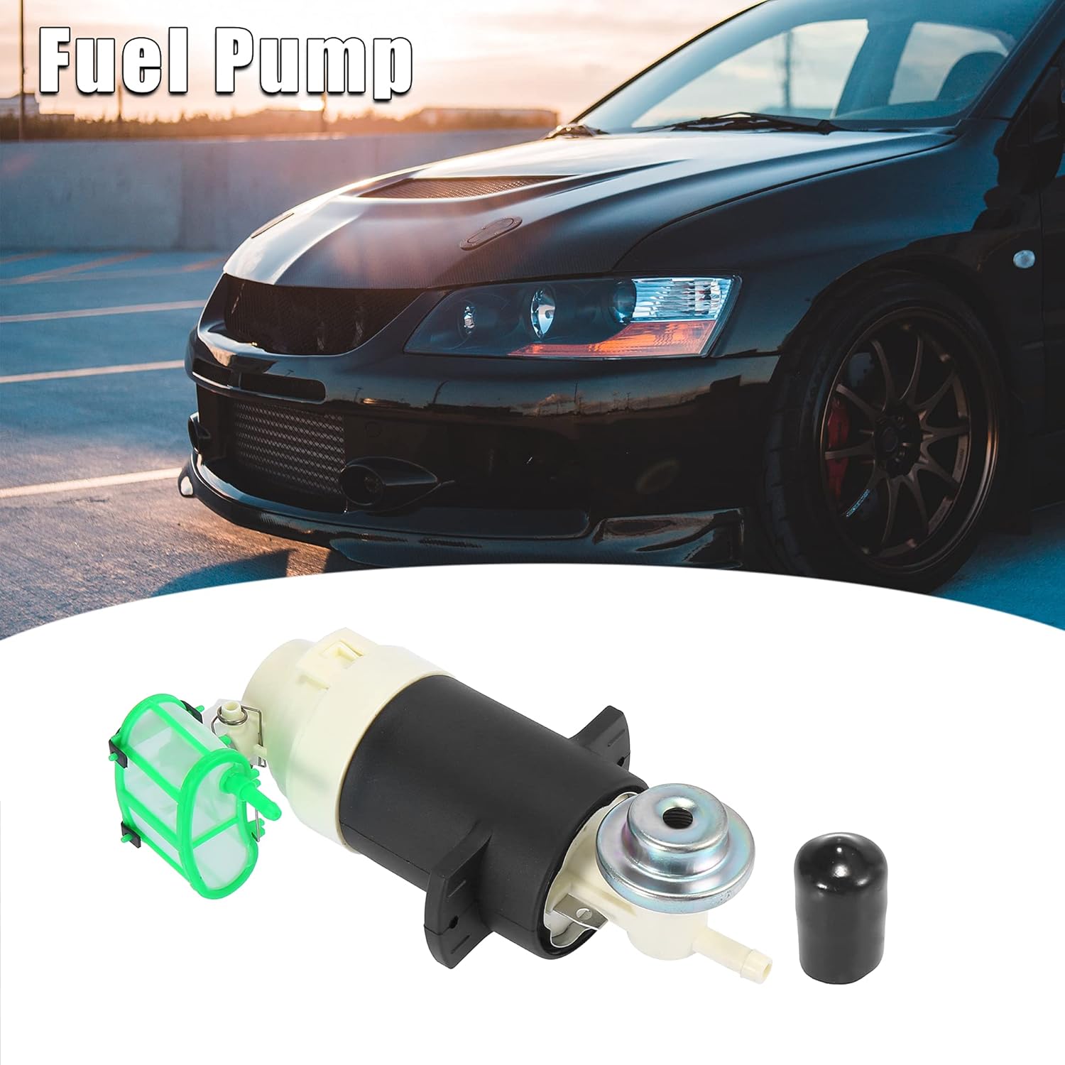 X AUTOHAUX Car Engine Electric Fuel Pump Replacement P72068 E8376 for Nissan Pickup 1995