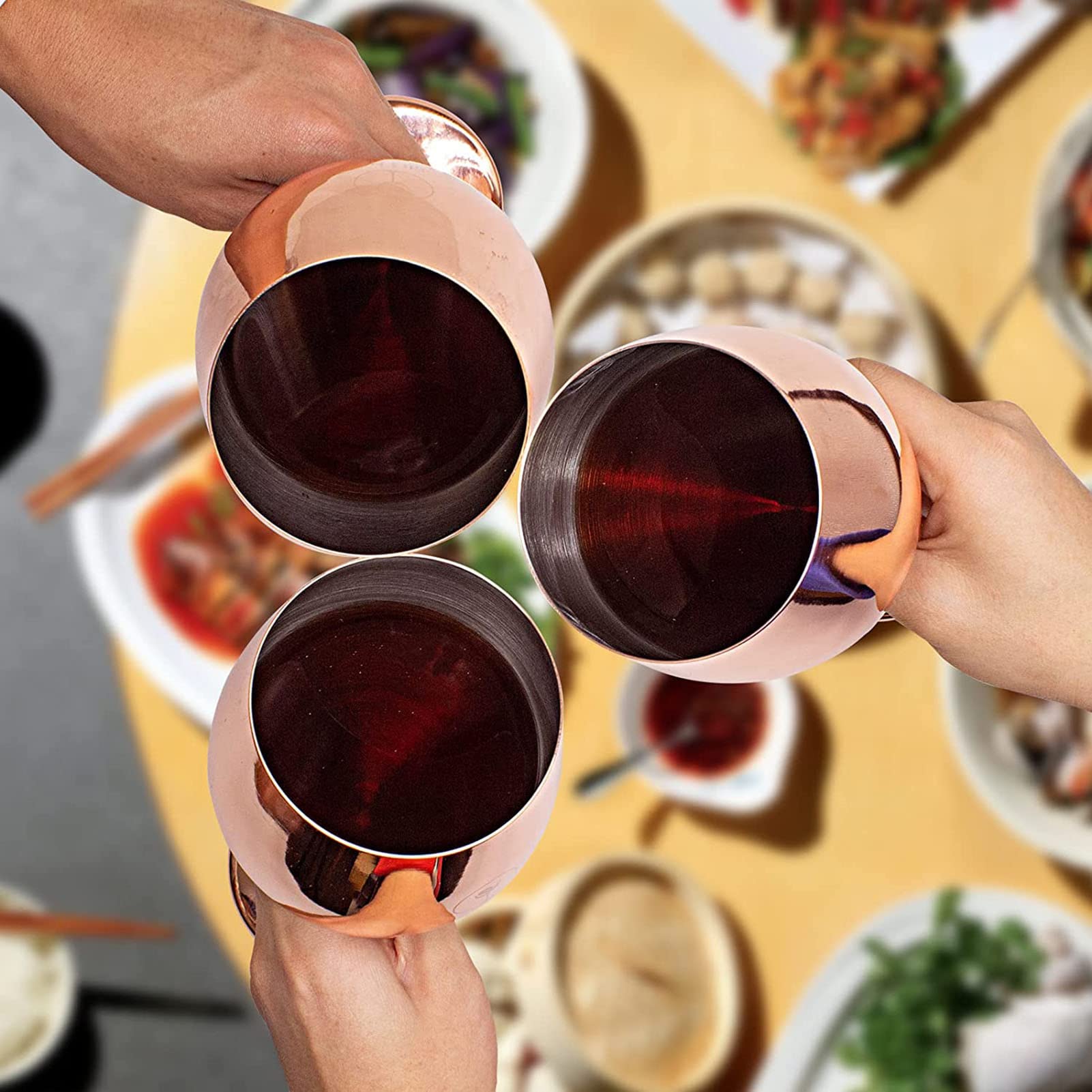 Gtell Wijnglas zonder voet, met deksel, dubbelwandig, geïsoleerd, ideaal voor wijn, koffie