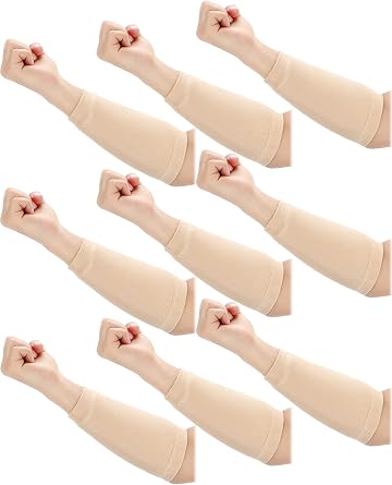 Janmercy 9 Pairs Arm Protectors for Thin Skin