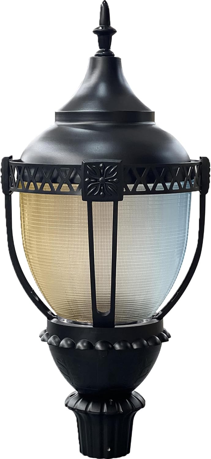 Sunlite 49187 LED Decorative Acorn PoleTop Light Fixture, Power