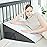 Touchutopia Bed Wedge Pillow, 10 24 24 Triangle Pillow Wedge, Cooling Memory Foam Top, Elevated Support Wedge Pillow for Relieving Acid Reflux, Heartburn, Snoring and GERD