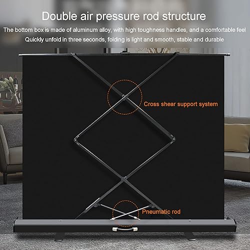 Miniatura 3 de GYX-Décoration 43169 HD Projection Screen Pull-Out Style Indoor Outdoor Projector Screen for Home Theater Entertainment Mobile Self Standing